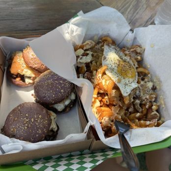 Panda Sal's - Ube sliders and sisig fries - Burgers Near Me - Bellflower, California Panda Sal's - Ube sliders and sisig fries - Burgers Near Me - Bellflower, California