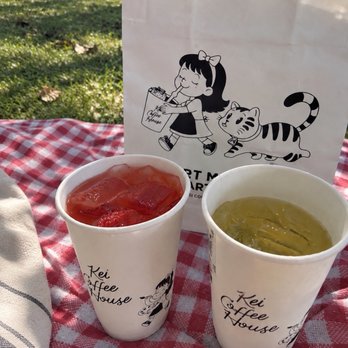 Kei Coffee House - Watermelon Jasmine Tea & Orange Jasmine Tea - Coffee & Tea Near Me - Westminster, California