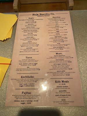 Menu photo 1 Baja Burrito Killington, VT Menu photo 1 Baja Burrito Killington, VT