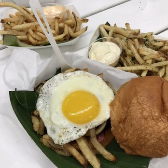 Frita Batidos - Beef burger with garlic/regular fries - Cuban Near Me - Ann Arbor, Michigan