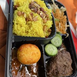 Lezat Indonesian Kitchen - Nasi Kuning (Turmeric Rice Combination)