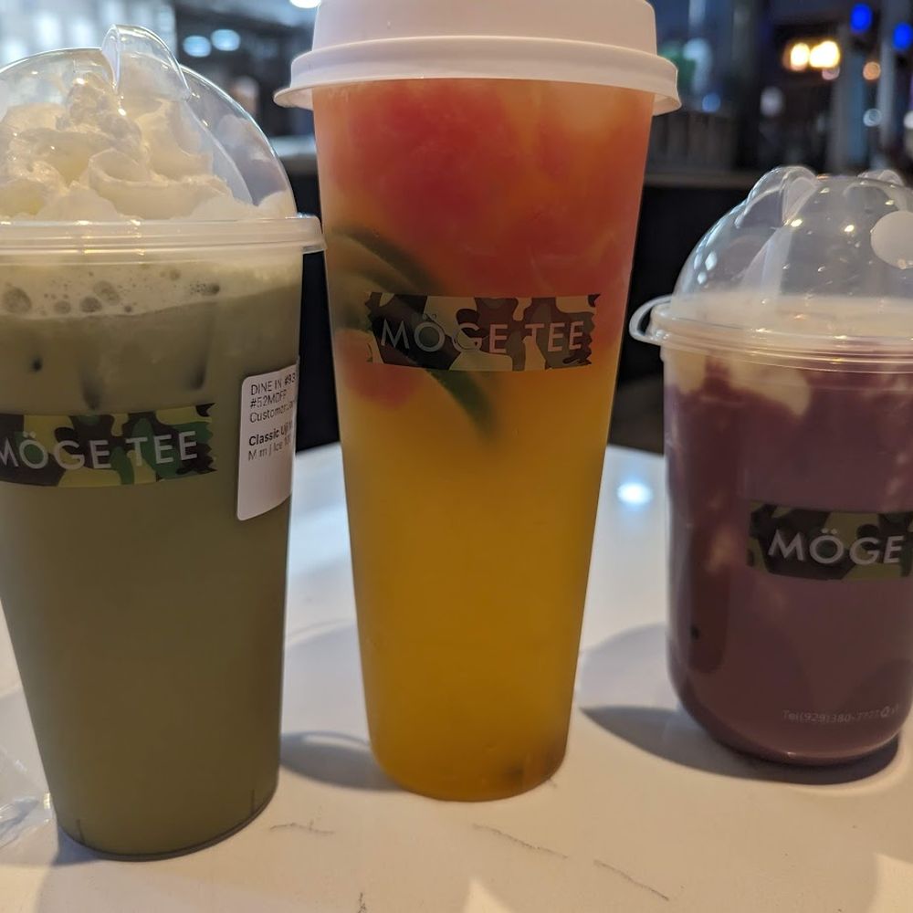 MÖGE TEE Austin - Matcha, superfruit green tea, and taro with creme brulee - Bubble Tea Near Me - Austin, Texas MÖGE TEE Austin - Matcha, superfruit green tea, and taro with creme brulee - Bubble Tea Near Me - Austin, Texas