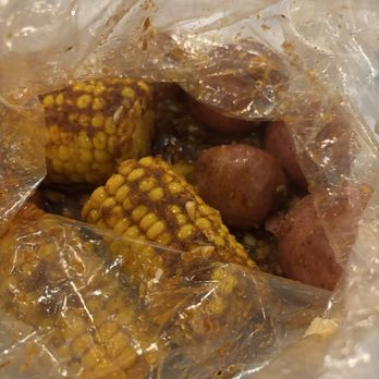 The Boiling Crab - Corn On The Cob and Potatoes (mild Shabang) - Seafood Near Me - Los Angeles, California The Boiling Crab - Corn On The Cob and Potatoes (mild Shabang) - Seafood Near Me - Los Angeles, California
