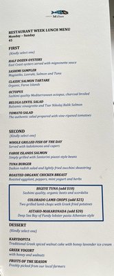 Menu photo 8 Estiatorio Milos New York, NY Menu photo 8 Estiatorio Milos New York, NY