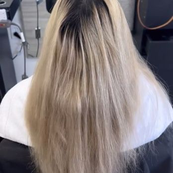 Blue Sky Hair - Growth after my first appointments did ashy brown after - Hair Salons Near Me - Garden Grove, California Blue Sky Hair - Growth after my first appointments did ashy brown after - Hair Salons Near Me - Garden Grove, California