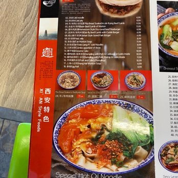 Tasty Xi'an - Menu Part 1 4/10/22 - Chinese Near Me - Diamond Bar, California