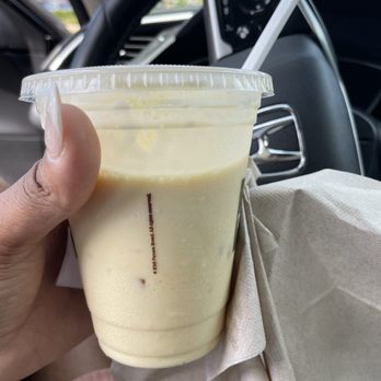 Panera Bread - Not even filled to the top and melting, this is supposed to be a "mango" smoothie...mango where?? - Salad Near Me - Westwood, Massachusetts Panera Bread - Not even filled to the top and melting, this is supposed to be a "mango" smoothie...mango where?? - Salad Near Me - Westwood, Massachusetts