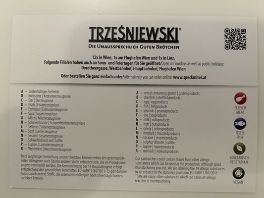 Menu photo 1 Trzesniewski Vienna, 9