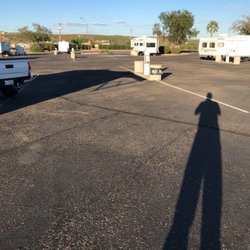 Apache Gold RV Park - You are camping in a big parking lot... no shade at all