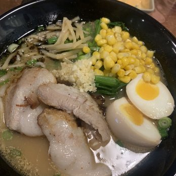 Shibu Ramen - Chicken Karaage Garlic Tonkotsu with corn added - Ramen Near Me - Kent, Washington Shibu Ramen - Chicken Karaage Garlic Tonkotsu with corn added - Ramen Near Me - Kent, Washington
