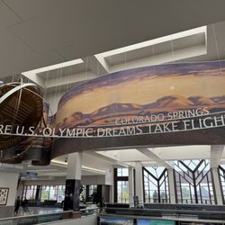 Colorado Springs Airport - COS - Welcome sign to Colorado Springs