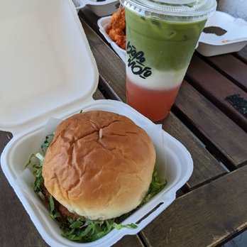 Bopomofo Cafe - Walnut prawn burger and bpla - Bubble Tea Near Me - San Gabriel, California Bopomofo Cafe - Walnut prawn burger and bpla - Bubble Tea Near Me - San Gabriel, California
