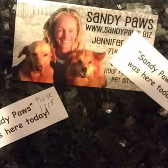 Sandy Paws - Sandy Paws leaves you notes, so you know exactly what time your pup was out for his walk. - Dog Walkers Near Me Sandy Paws - Sandy Paws leaves you notes, so you know exactly what time your pup was out for his walk. - Dog Walkers Near Me