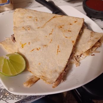 La Victoria - a plate of quesadillas with a lime wedge - Mexican Near Me - Troy, New York
