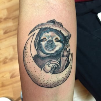 Mainland Ink Tattoo - Lunar death sloth by Push - Tattoo Near Me - Fremont, California Mainland Ink Tattoo - Lunar death sloth by Push - Tattoo Near Me - Fremont, California
