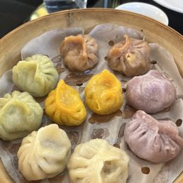 Rainbow dumplings