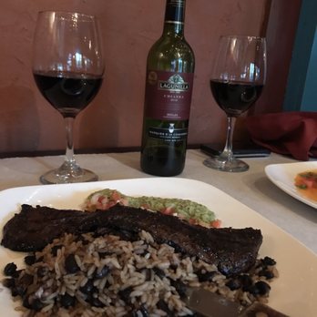 Lola Latin Bistro - Chimichurri Skirt Steak with black beans - Latin American Near Me - Metuchen, New Jersey