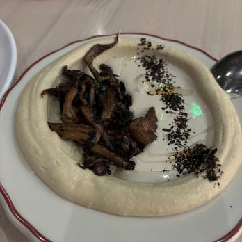 Safta - Hummus with Foraged Mushrooms - Middle Eastern Near Me - Denver, Colorado