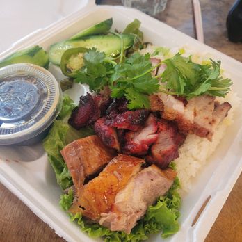 Tho Tuong BBQ - Lunchbox with 3 roast duck, BBQ pork and roast pork. - Barbeque Near Me - Tacoma, Washington Tho Tuong BBQ - Lunchbox with 3 roast duck, BBQ pork and roast pork. - Barbeque Near Me - Tacoma, Washington