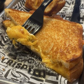 Melty - The one with the fork is the four cheese. The other one is the turkey avocado. - Desserts Near Me - Mesa, Arizona