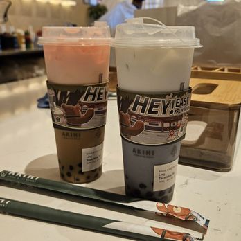 Akihi Bubble Tea - A rose and a taro tea - Bubble Tea Near Me - East Brunswick, New Jersey