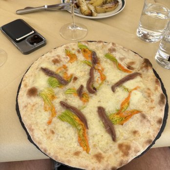 Ciampini - Anchovy and zucchini flower pizza - Bars Near Me - Rome, RM Ciampini - Anchovy and zucchini flower pizza - Bars Near Me - Rome, RM
