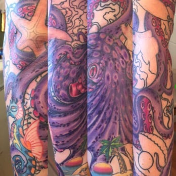 Monkey Wrench Tattoo - The finished octopus - Tattoo Near Me - Santa Rosa, California Monkey Wrench Tattoo - The finished octopus - Tattoo Near Me - Santa Rosa, California