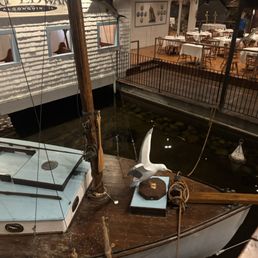 The coolest boat, that floats among the koy fish filled water, giving another option to enjoy a one of a kind dining experience. The coolest boat, that floats among the koy fish filled water, giving another option to enjoy a one of a kind dining experience.