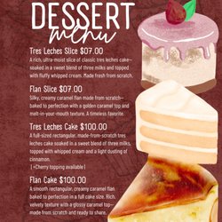 Taco Guacamole - Dessert Menu