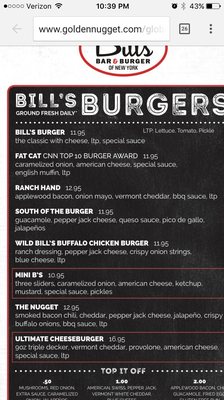 Menu photo 8 Bill's Bar & Burger Lake Charles, LA