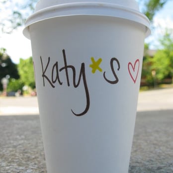 Katy's Corner Cafe - Katy writes her "logo" on every cup by HAND! - Coffee & Tea Near Me - Seattle, Washington