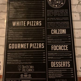 Trattoria del Centro - Menu - Italian Near Me - Playa del Carmen, ROO