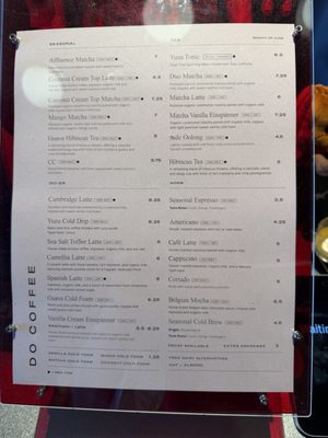 Menu photo 1 DO Coffee Brea, CA Menu photo 1 DO Coffee Brea, CA