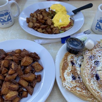 Grateful Dedham Diner - Lemon, ricotta and blueberry pancakes! AMAZING! - Breakfast & Brunch Near Me - Dedham, Massachusetts
