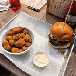 Barrel 17 - Black N Blue Burger with Fried Okra