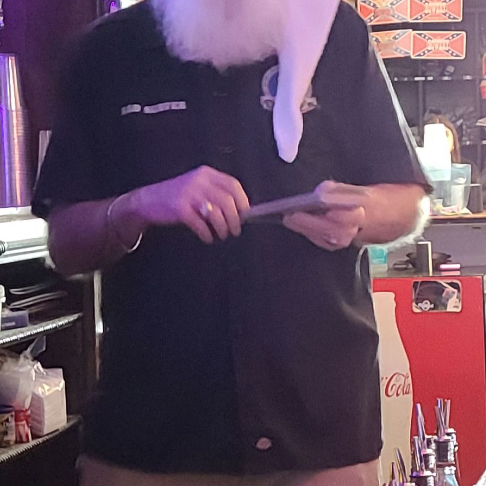 Our attentive bartender. Our attentive bartender.
