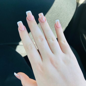 Saguaro Nails Bar - French tip nails with hearts. - Nail Salons Near Me - Glendale, Arizona Saguaro Nails Bar - French tip nails with hearts. - Nail Salons Near Me - Glendale, Arizona