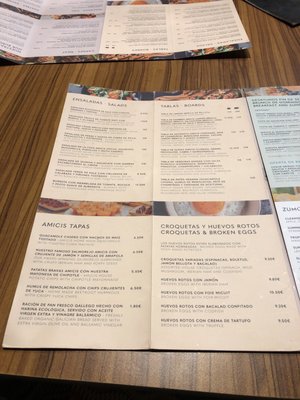 Menu photo 3 Amicis Madrid, M Menu photo 3 Amicis Madrid, M
