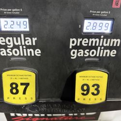Wowzers!  Gas prices here are amazing!