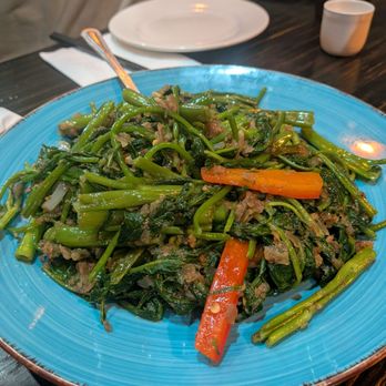 West New Malaysia - Kang Kung Belacan Water Spinach YUM - Malaysian Near Me - New York, New York West New Malaysia - Kang Kung Belacan Water Spinach YUM - Malaysian Near Me - New York, New York