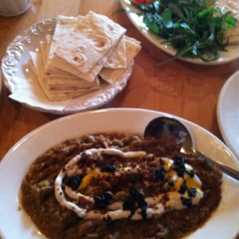 Lavash - Kashk-e Bademjan: eggplant appetizer - Persian/Iranian Near Me - San Francisco, California