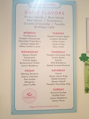 Menu photo 2 Cupprimo Lakeway, TX