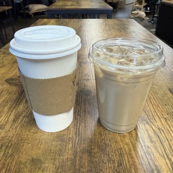 Maps Coffee & Chocolate - Honey latte & hot latte plain - Coffee & Tea Near Me - Lenexa, Kansas