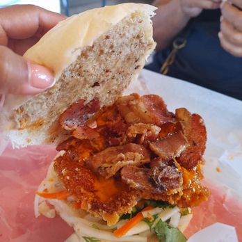 Urban Chops - Crunchy chicken and bacon bao - Vietnamese Near Me - Auburn, Washington Urban Chops - Crunchy chicken and bacon bao - Vietnamese Near Me - Auburn, Washington
