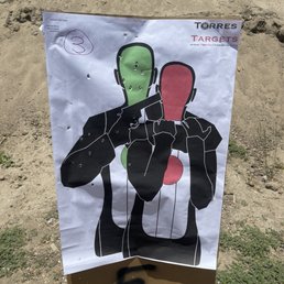 Live fire exercise shooting target