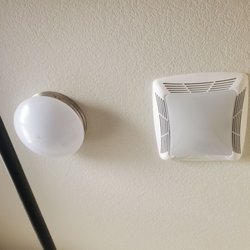 Dican Electric - Exhaust fan and light combo and original existing light