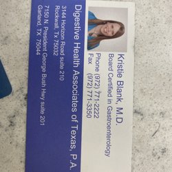 Digestive Health Associations of Texas - This is the doctor I was supposed to see and according to the assistant manager she's really strict to her appointments.