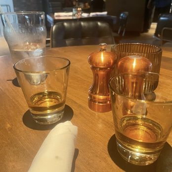 Culinary Dropout - Our crown royal shots and water waiter started us off with - New American Near Me - Atlanta, Georgia