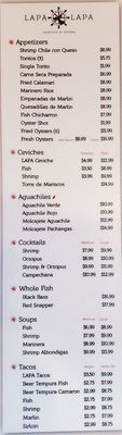 Menu photo 1 Lapa Lapa Seafood & Drinks El Paso, TX Menu photo 1 Lapa Lapa Seafood & Drinks El Paso, TX