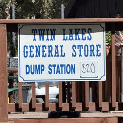 Twin Lakes Campground - September 9, 2026 - Dump station fee $20.